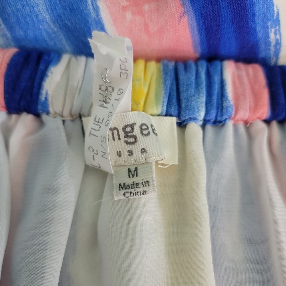 Umgee Yellow and Blue Ruffled Off-the-Shoulder Sundress - Picture 10 of 12